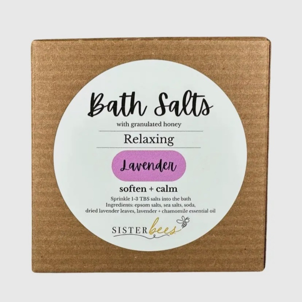 NIB SISTER BEES HONEY LAVENDER BATH SOAK